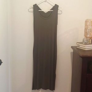 Dip Brand Olive Green Sleeveless Dress size medium